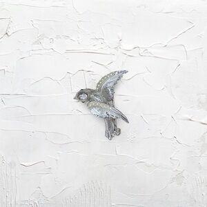 174. Hobe Silvertone Bird Brooch Vintage